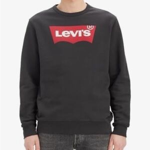 Levi's Youth Large  Black Crewneck Sweatshirt with Classic Levis Logo